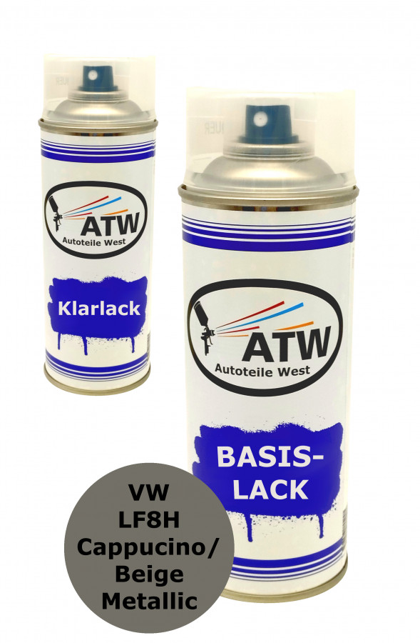 Autolack für VW LF8H Cappucino/Beige Metallic+400ml Klarlack Set